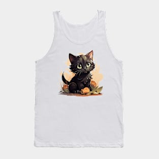 black cat Tank Top